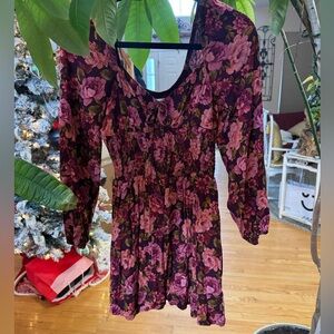 ALTAR’D STATE Floral Purple Dress
